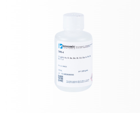 CMS-4-125ML 10 ppm ICP Mix Standard 4 Patron Inorganic Ventures Control de calidad