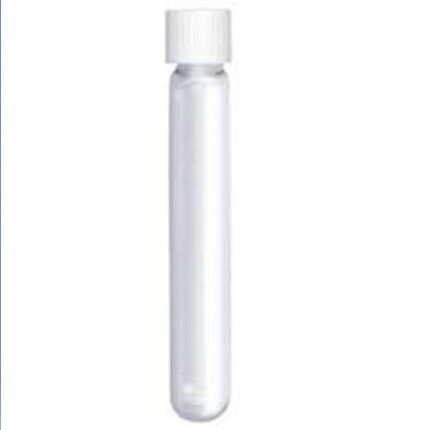 Labco Exetainer® 12ml Borosilicate Glass Vial Round Bottom 104×15.5mm Evacuated Unlabelled (Wide Thread) Seal + White Cap. Pack of 1000