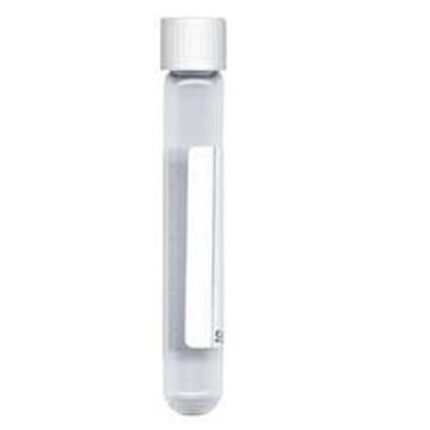 Viales de Vidrio Borosilicato Labco Exetainer® de 12 ml con Fondo Redondo (104x15.5mm), No Evacuados, Etiquetados, Rosca Ancha, Sellados con Tapa Blanca. Pack de 1000 Unidades.