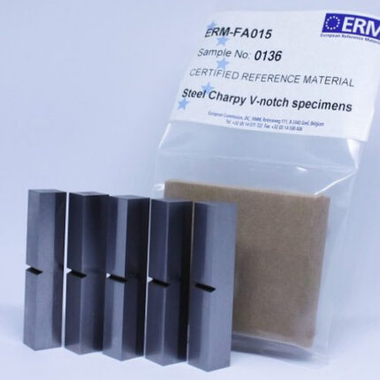 ERM-Fa015ae STEEL CHARPY V-NOTCH SPECIMENS 80 J nominal MAterial de Referencia