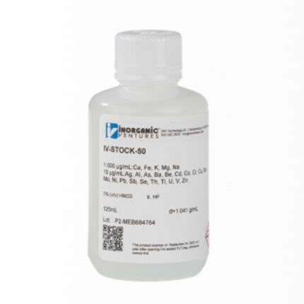Agilent Varian 5183-4688 IV-STOCK-50 Inorganic Ventures Solucion Standard ICP
