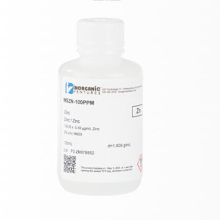 Patron ICP 100ug/mL ZINC 125mL Material de referencia certificado