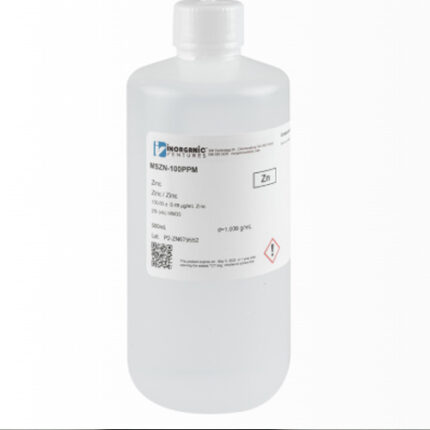 100ug/mL ZINC 500mL patron ICP Material de referencia certificado