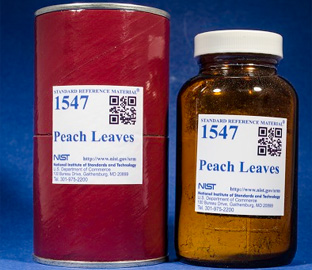Peach Leaves CRM Nist Material de Referencia