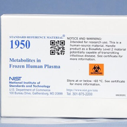Metabolites in Frozen Human Plasma nist material de referencia certificado