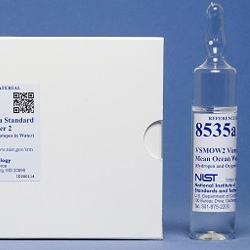 NIST-SRM-8535A VSMOW2 Vienna Standard Mean Ocean Water 2 (H and O Isotopes in Water) MAterial de referencia