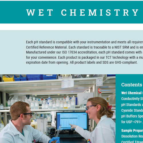 quimica del agua wet quemistry inorganic ventures